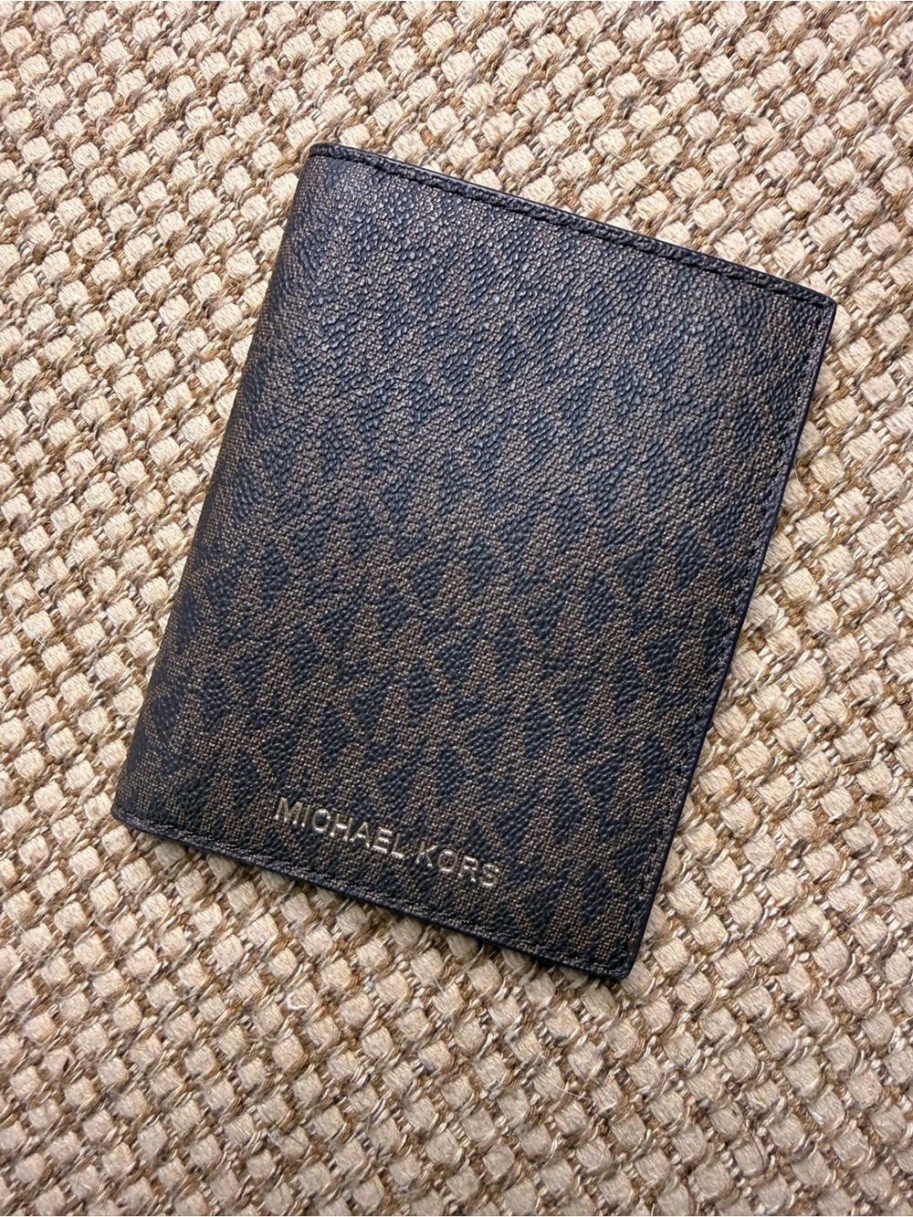 Michael Kors Brown Logo Passport Wallet